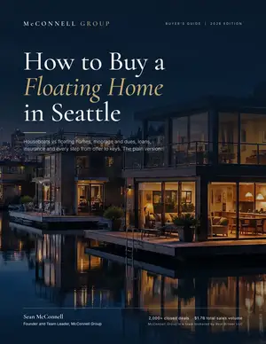 Cover of the free guide How to Buy a Floating Home in Seattle